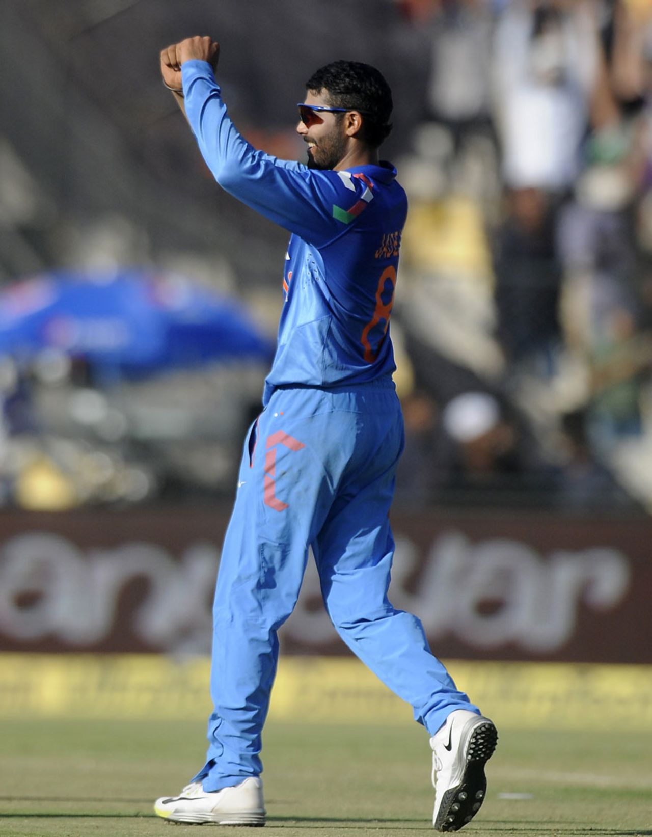Ravindra Jadeja picked up 1 for 64, India v Sri Lanka, 2nd ODI, Ahmedabad, November 6, 2014