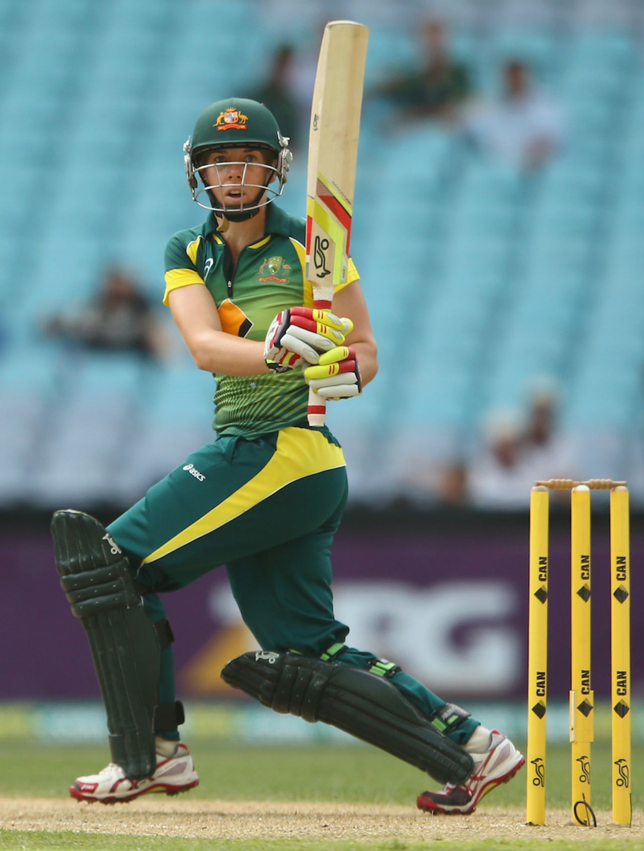 Elyse Villani scored an unbeaten fifty, Australia v West Indies, 4th women's T20, Sydney, November 9, 2014