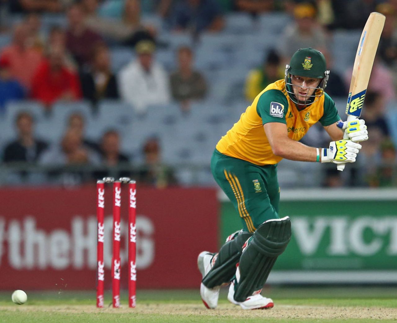 David Miller struck an unbeaten 34, Australia v South Africa, 3rd Twenty20, Sydney, November 9, 2014
