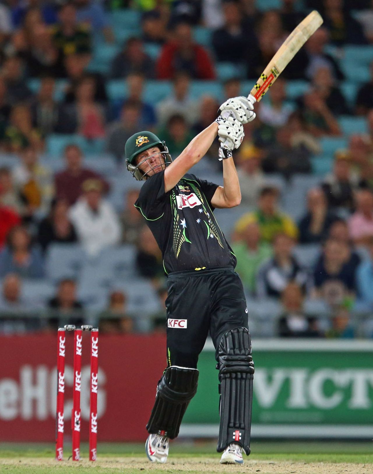Cameron White has a swing at the ball, Australia v South Africa, 3rd Twenty20, Sydney, November 9, 2014