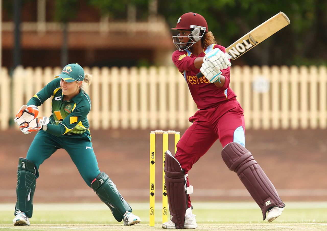 Hayley Matthews struck six fours during her fifty, Australia v West Indies, ICC Women's Championship, Sydney, November 11, 2014