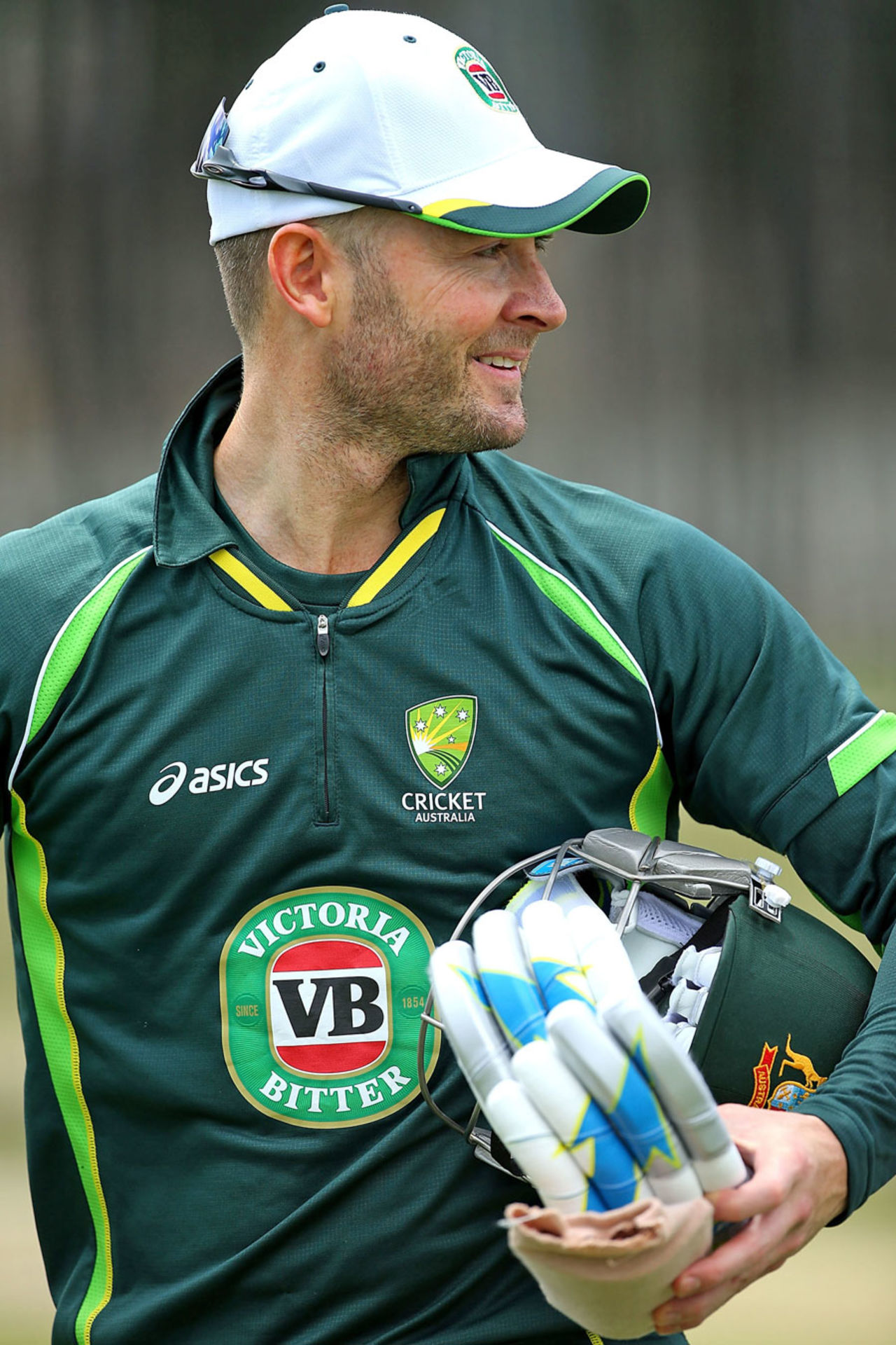 Michael Clarke at a training session, Perth, November 13, 2014