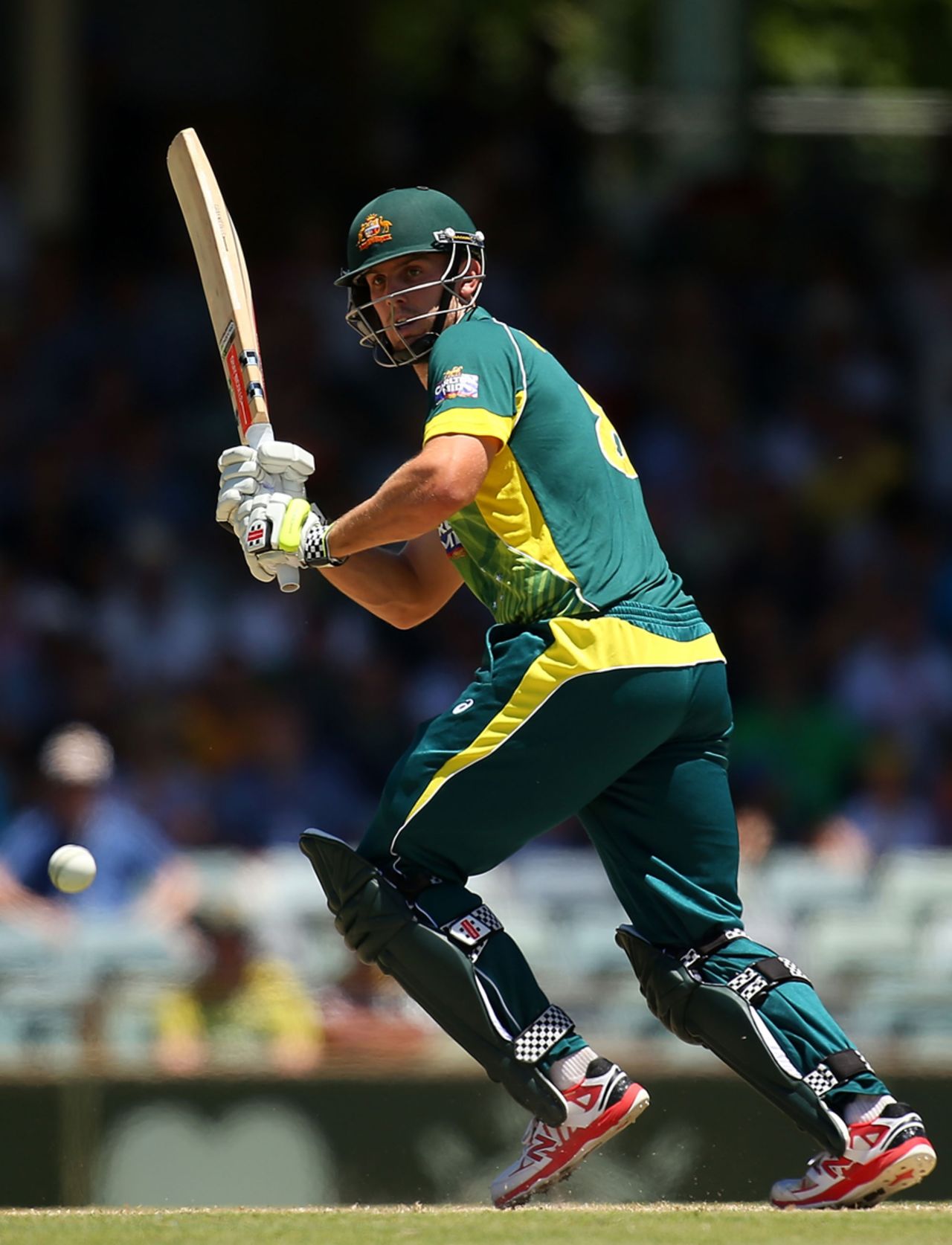 Mitchell Marsh flicks one away, Australia v South Africa, 2nd ODI, Perth, November 16, 2014