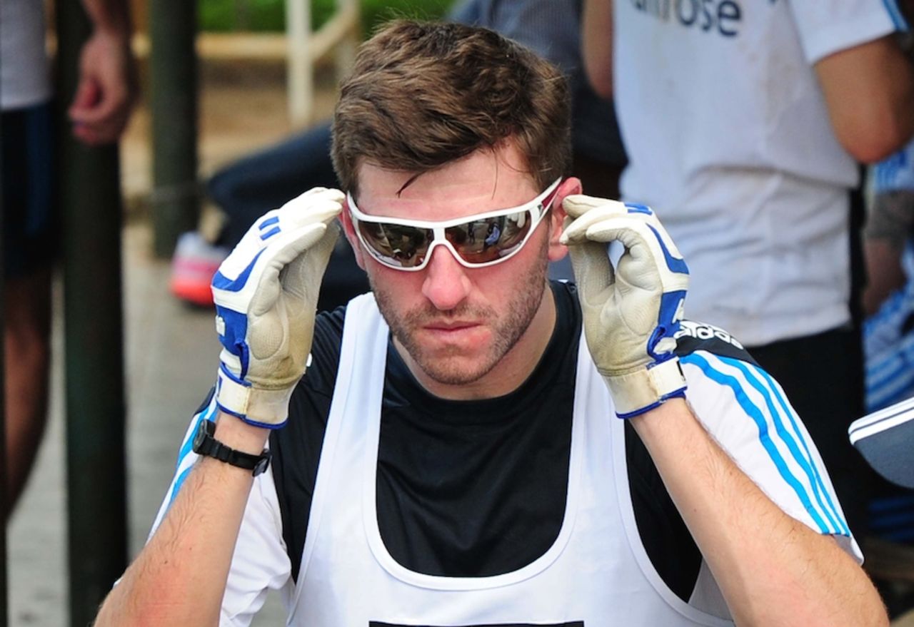 Harry Gurney during a practice session ahead of the ODI series, Colombo, November 18, 2014
