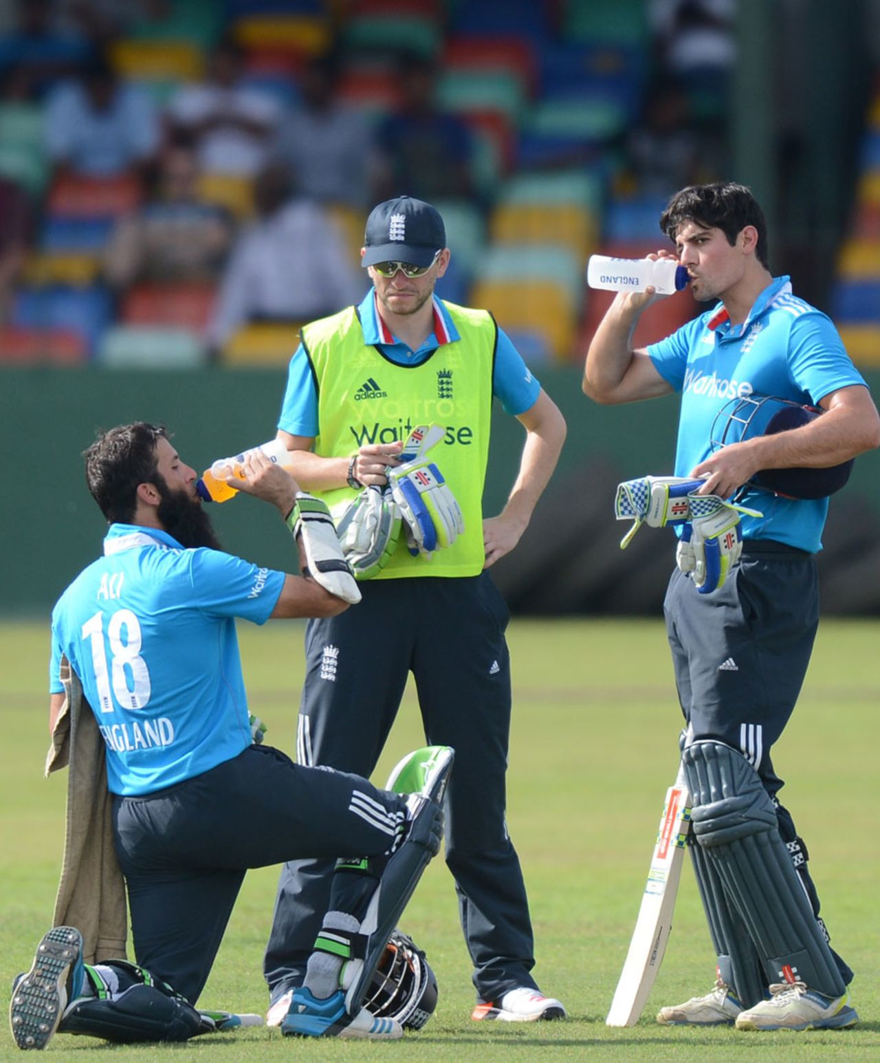Moeen Ali and Alastair Cook put on 94 together, Sri Lanka A v England XI, Tour match, SSC, Colombo, November 21, 2014