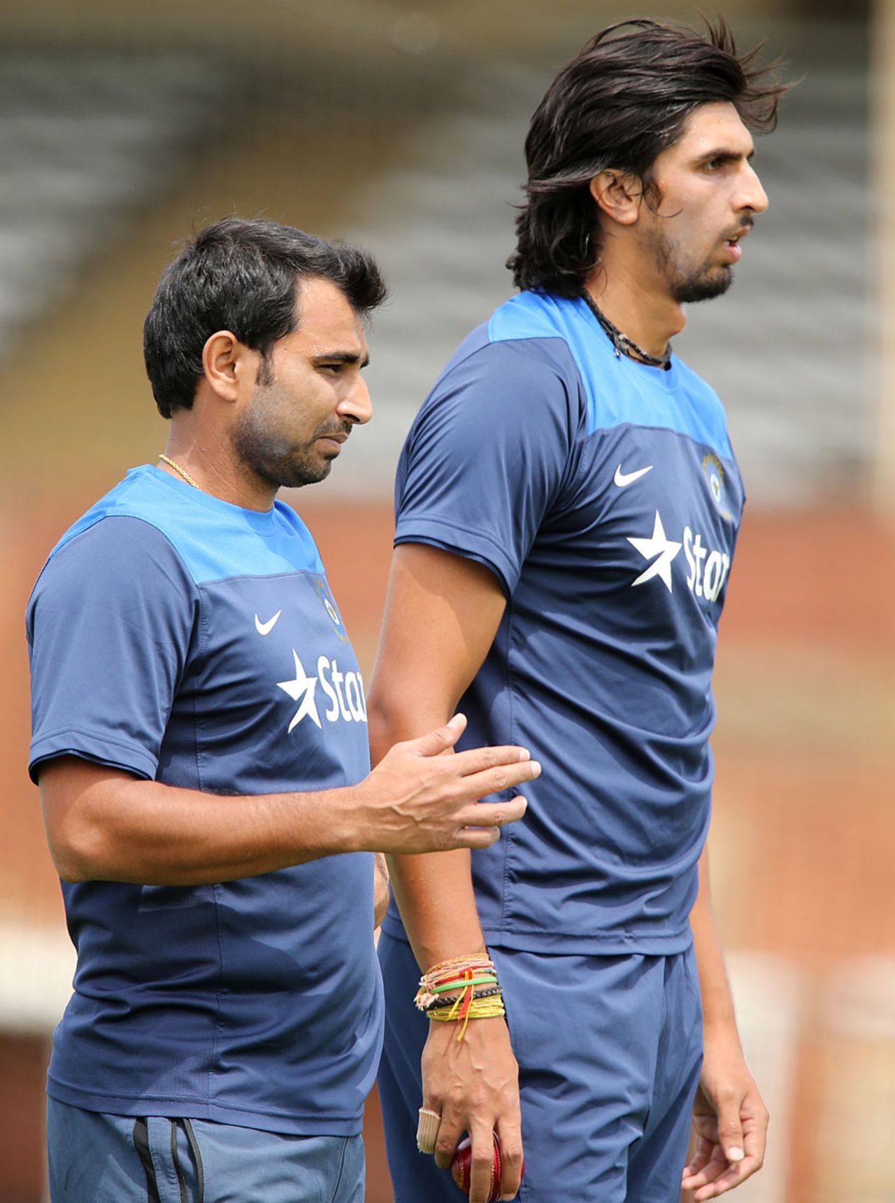 Ishant Sharma and Mohammad Shami in the nets, Gliderol Stadium, Adelaide, November 23, 2014