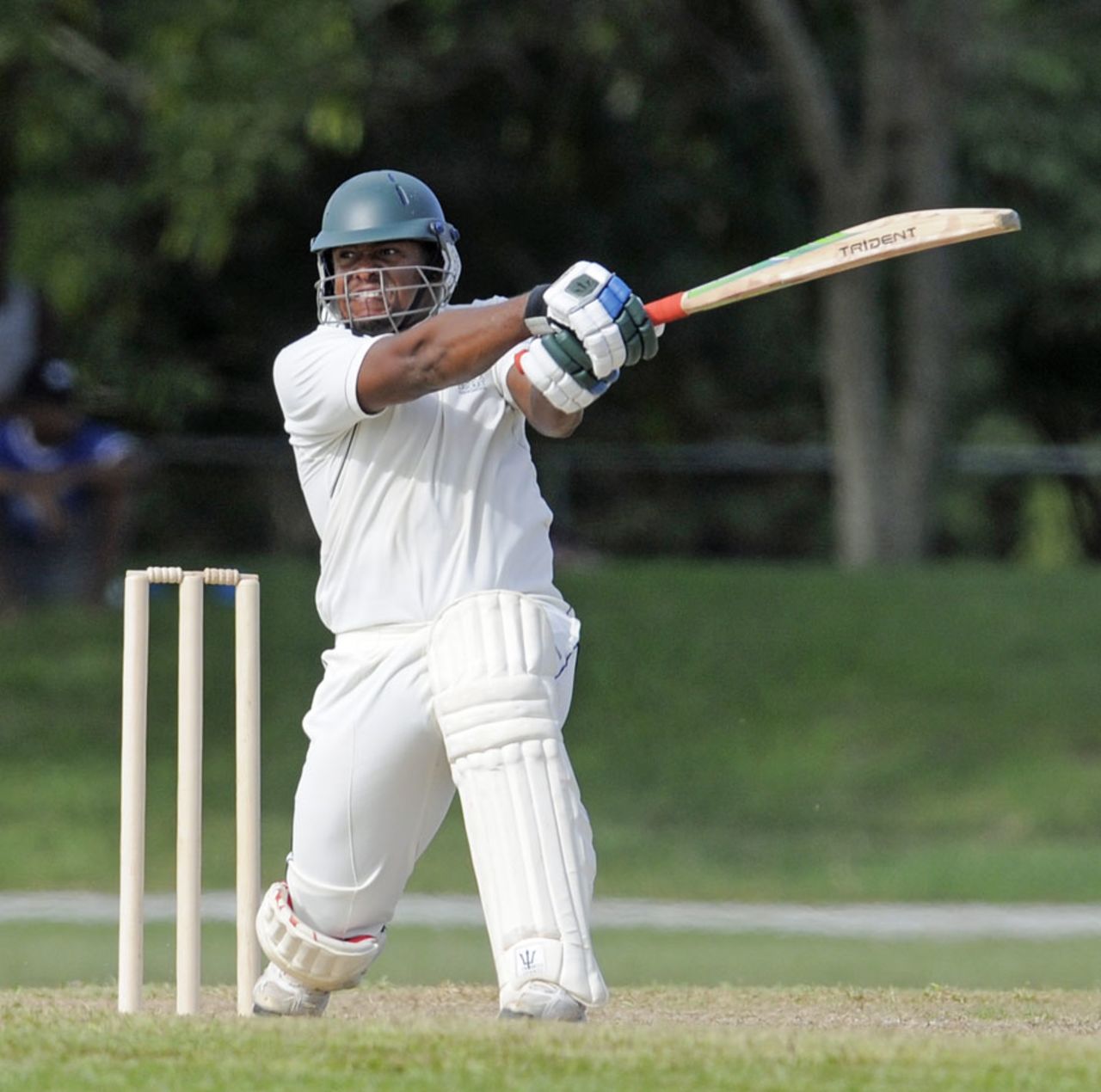 Shacaya Thomas scored 59, the only half-century of the game, Barbados v Jamaica, Professional Cricket League, 4th day, November 24, 2014