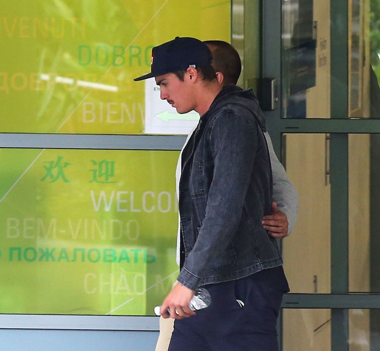Sean Abbott at St Vincent's Hospital in Sydney, where Phillip Hughes was treated for a head injury, November 27, 2014
