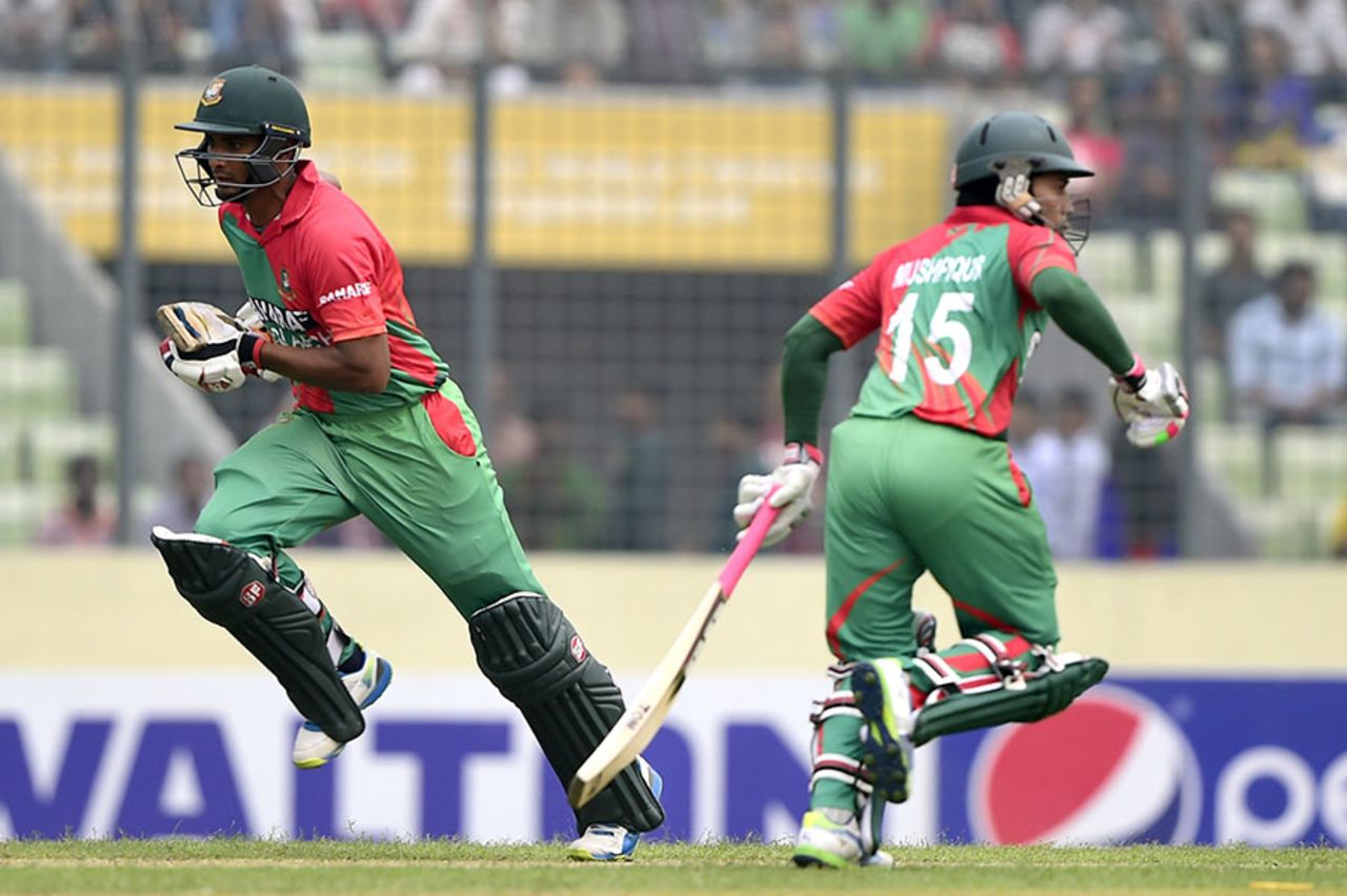 Mahmudullah and Mushfiqur Rahim added 134 for the fifth wicket, Bangladesh v Zimbabwe, 4th ODI, Mirpur, November 28, 2014