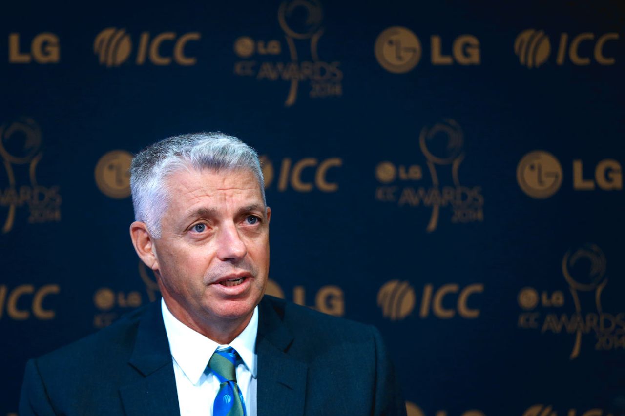 ICC chief executive David Richardson at a press conference announcing the ICC awards shortlists, Dubai, November 5, 2014
