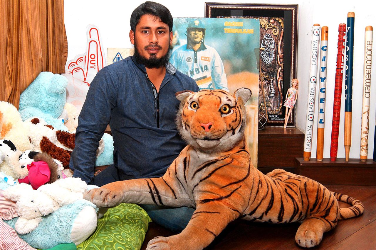 Mohammad Ashraful in his Banasree home, Dhaka