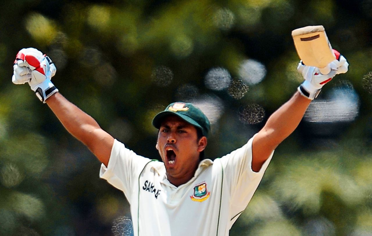 Mohammad Ashraful scored his sixth Test hundred, Sri Lanka v Bangladesh, 1st Test, Day 3, Galle, March 10, 2013