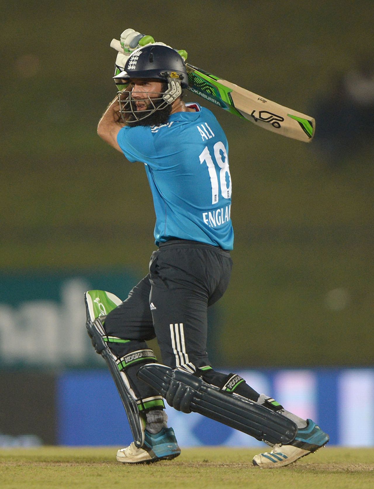 Moeen Ali past fifty for the second time in the series from only 29 balls, Sri Lanka v England, 3rd ODI, Hambantota, December 3, 2014