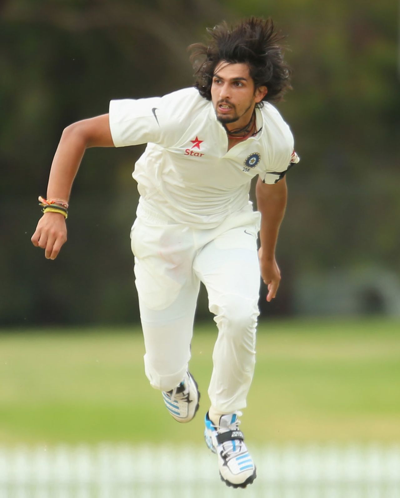 Ishant Sharma hurls in a delivery, Cricket Australia XI v Indians, Tour match, Adelaide, 1st day, December 4, 2014