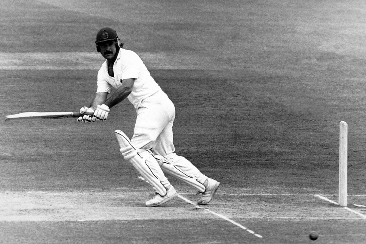 Allan Lamb scored 113, England v West Indies, 2nd Test, Lord's, 5th day, June 21, 1988 