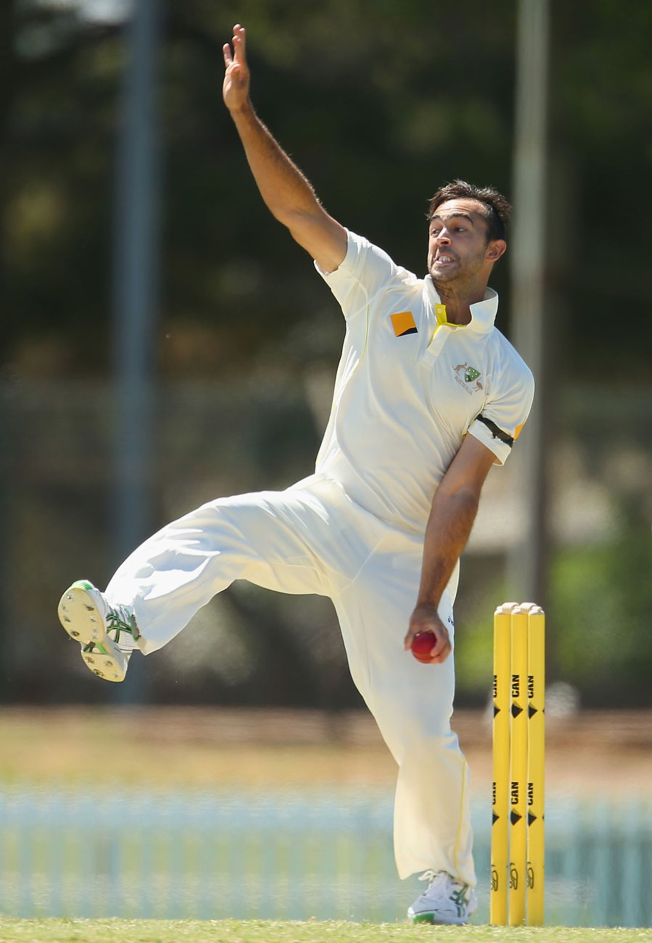 Josh Lalor picked up four wickets, Cricket Australia XI v Indians, Tour match, Adelaide, 2nd day, December 5, 2014