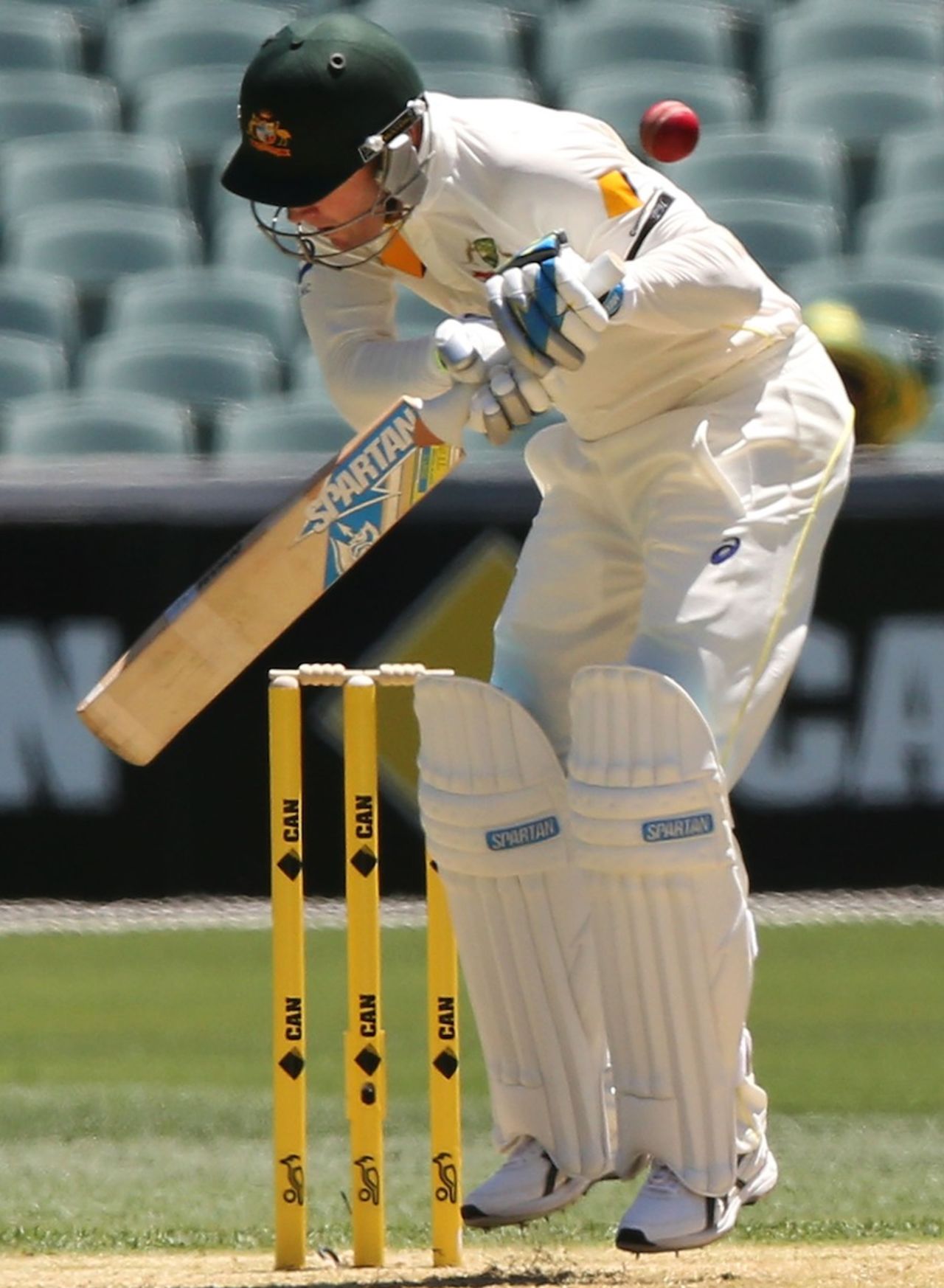 Michael Clarke got a bouncer first ball, Australia v India, 1st Test, Adelaide, 1st day, December 9, 2014