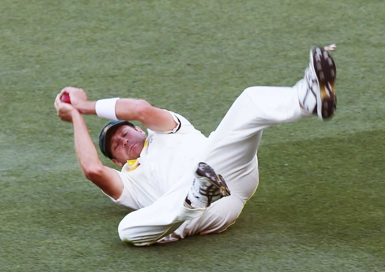 Ryan Harris caught Virat Kohli, Australia v India, 1st Test, Adelaide, 3rd day, December 11, 2014