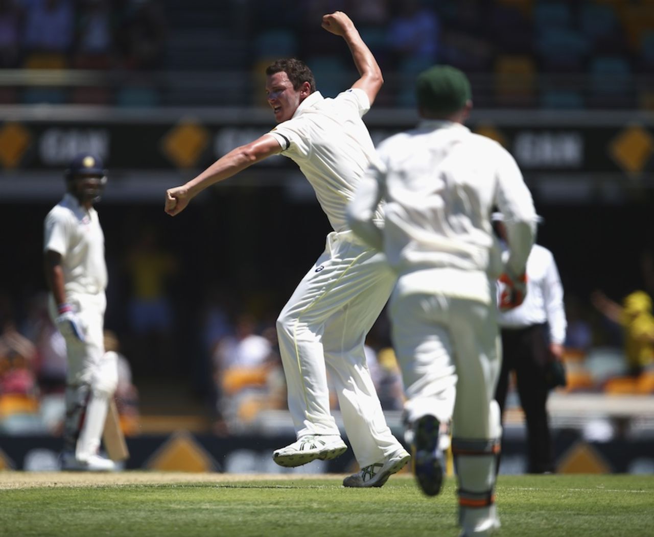 Josh Hazlewood is thrilled with his maiden Test wicket, Australia v India, 2nd Test, Brisbane, 1st day, December 17, 2014