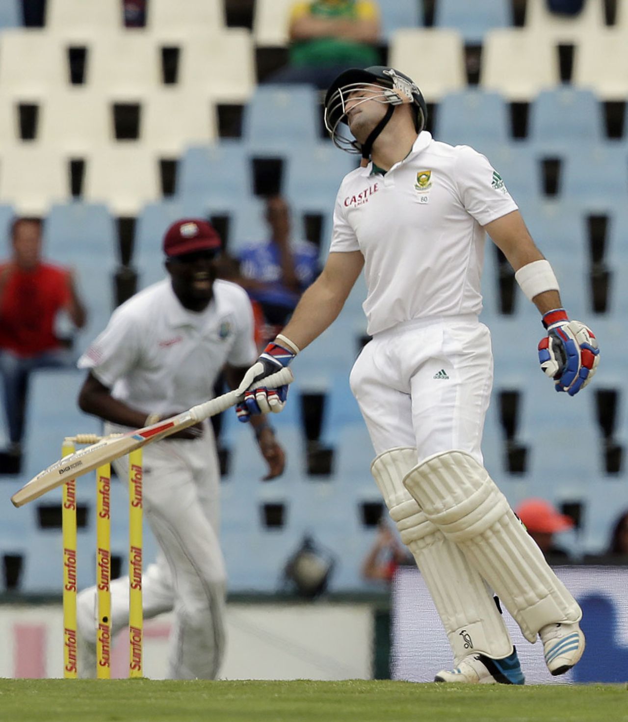 Dean Elgar could not believe he cut to gully, South Africa v West Indies, 1st Test, Centurion, 1st day, December 17, 2014