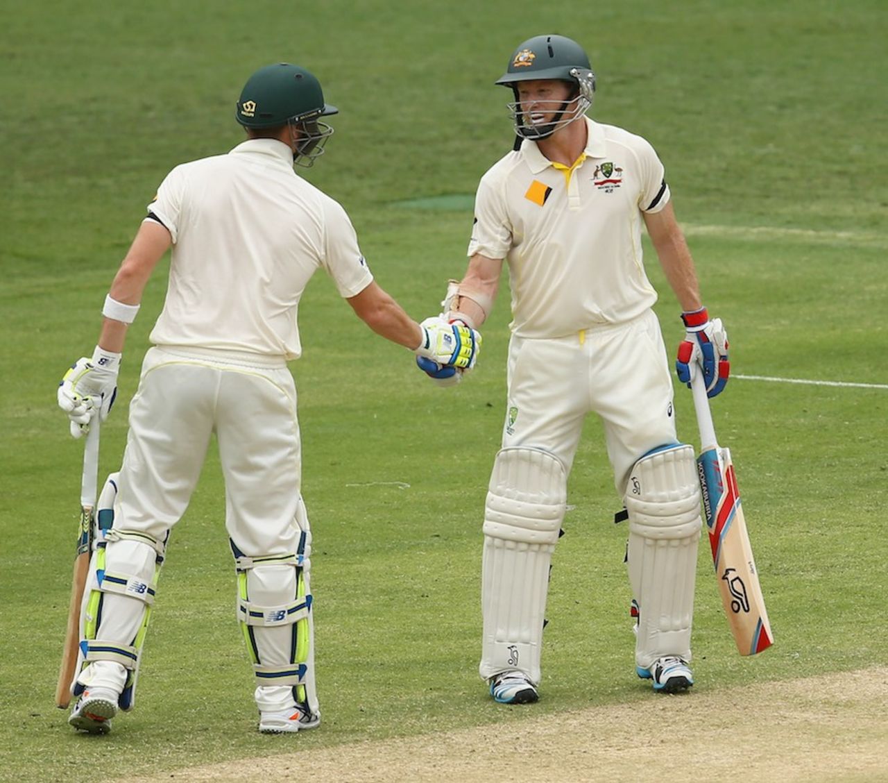 Chris Rogers brought up his half-century off 73 balls, Australia v India, 2nd Test, Brisbane, 2nd day, December 18, 2014