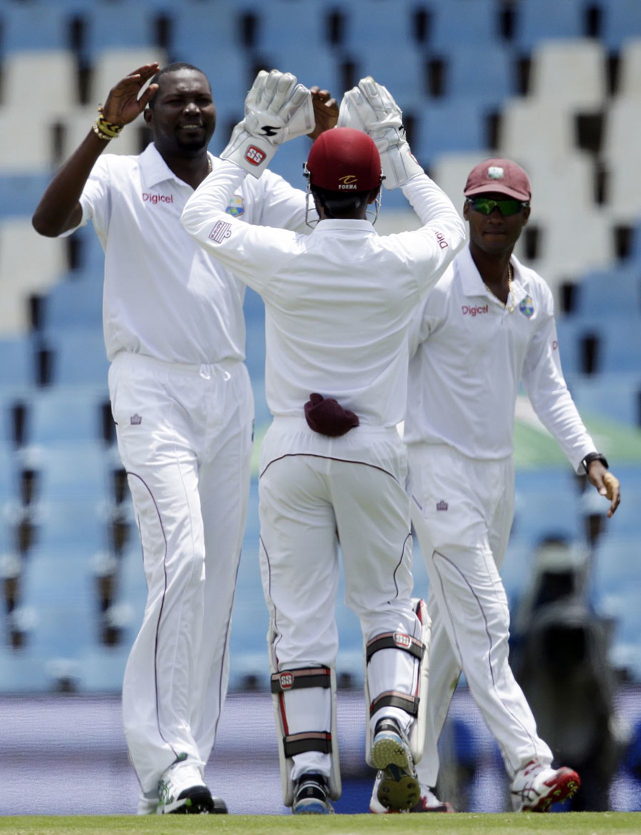 Sulieman Benn ended the fourth-wicket stand of 308, South Africa v West Indies, 1st Test, Centurion, 2nd day, December 18, 2014