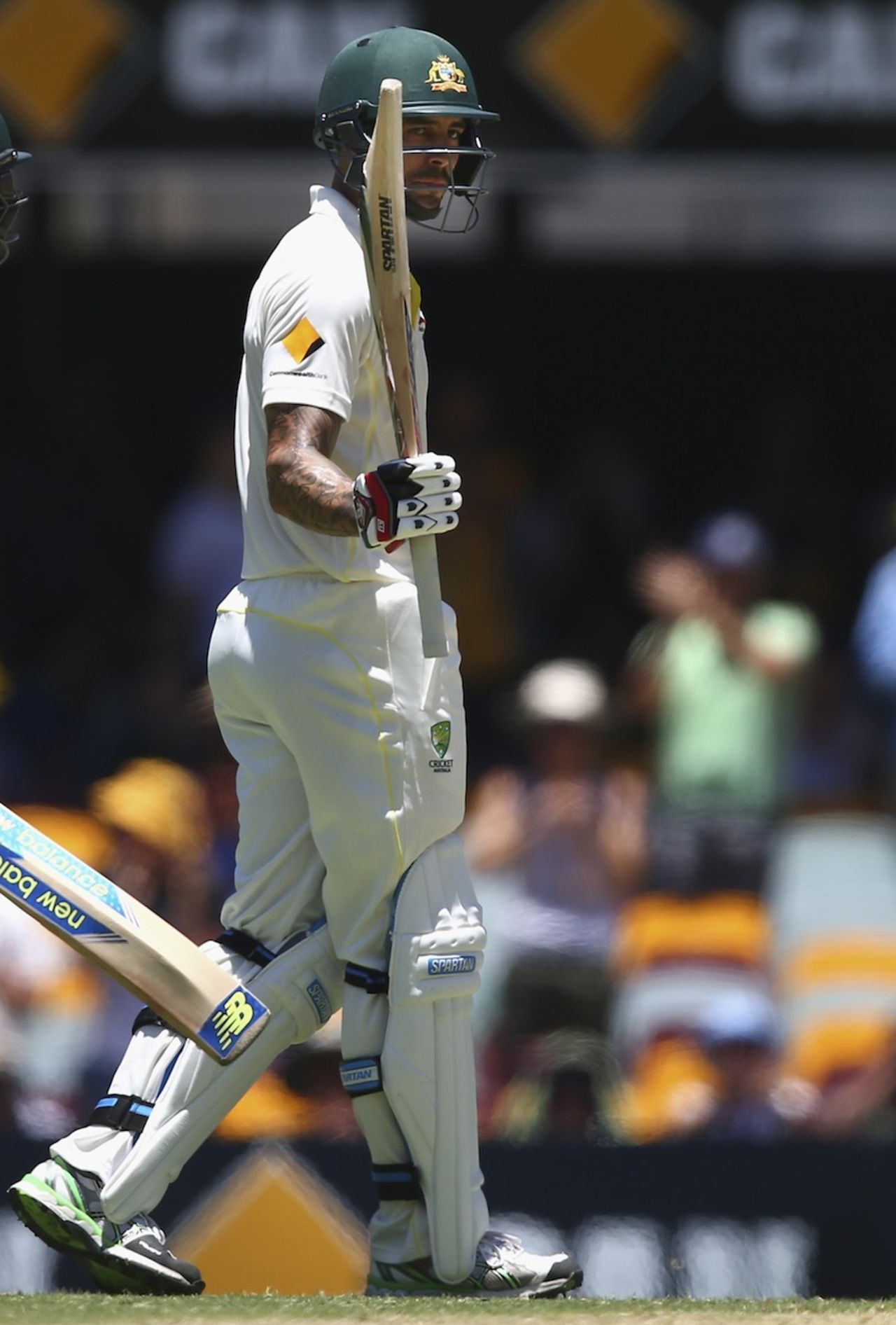 Mitchell Johnson got to fifty off 37 balls, Australia v India, 2nd Test, Brisbane, 3rd day, December 19, 2014