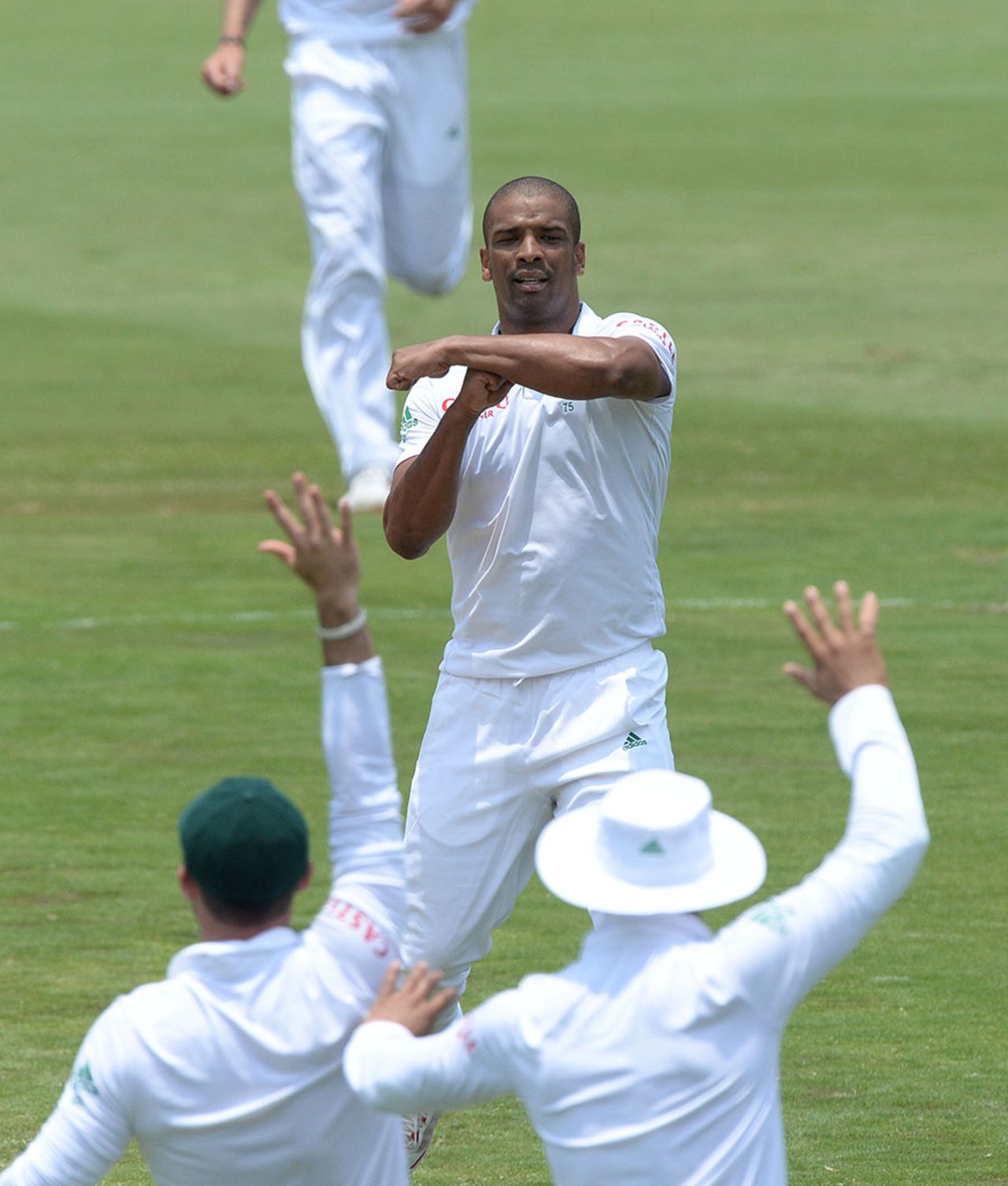 Vernon Philander had Devon Smith caught behind after a controversial review, South Africa v West Indies, 1st Test, Centurion, 3rd day, December 19, 2014