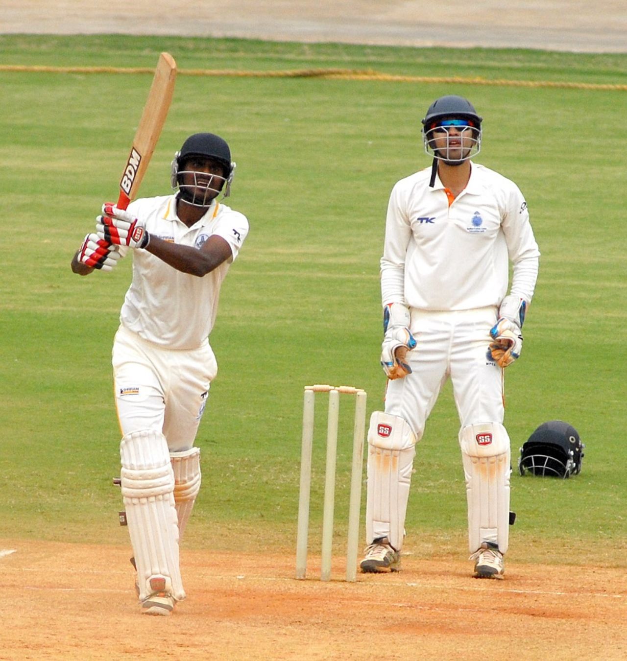 R Prasanna made 74 but could not prevent Tamil Nadu from being asked to follow-on, Ranji Trophy, Group A, Chennai, 3rd day, December 23, 2014