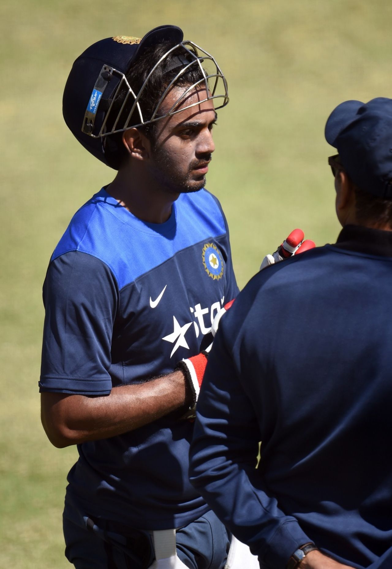 KL Rahul was given an extended hit at training, Australia v India, 3rd Test, Melbourne, December 25, 2014