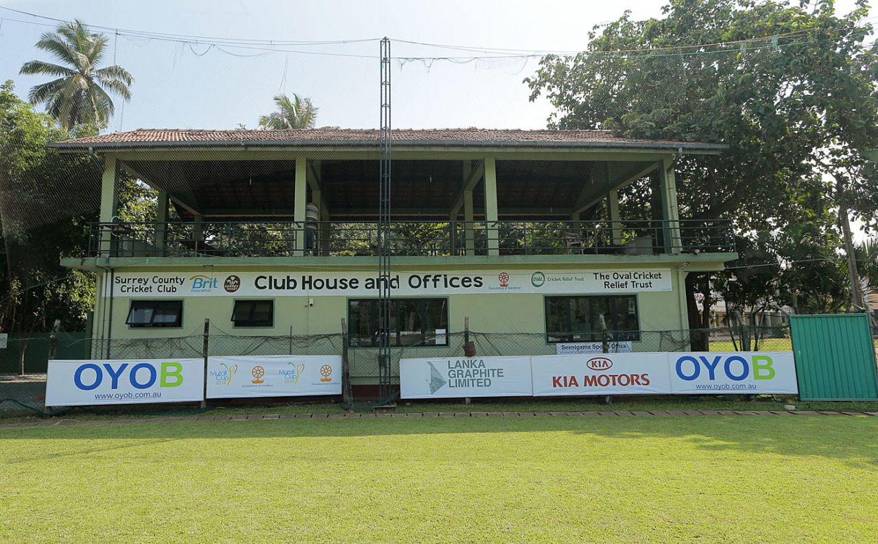 The clubhouse at the Surrey Village Ground, Maggona, Sri Lanka, December 5, 2014