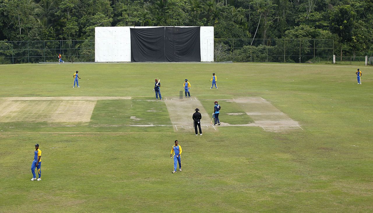 Action from a match at the Surrey Village ground, Maggona, Sri Lanka, December 5, 2014