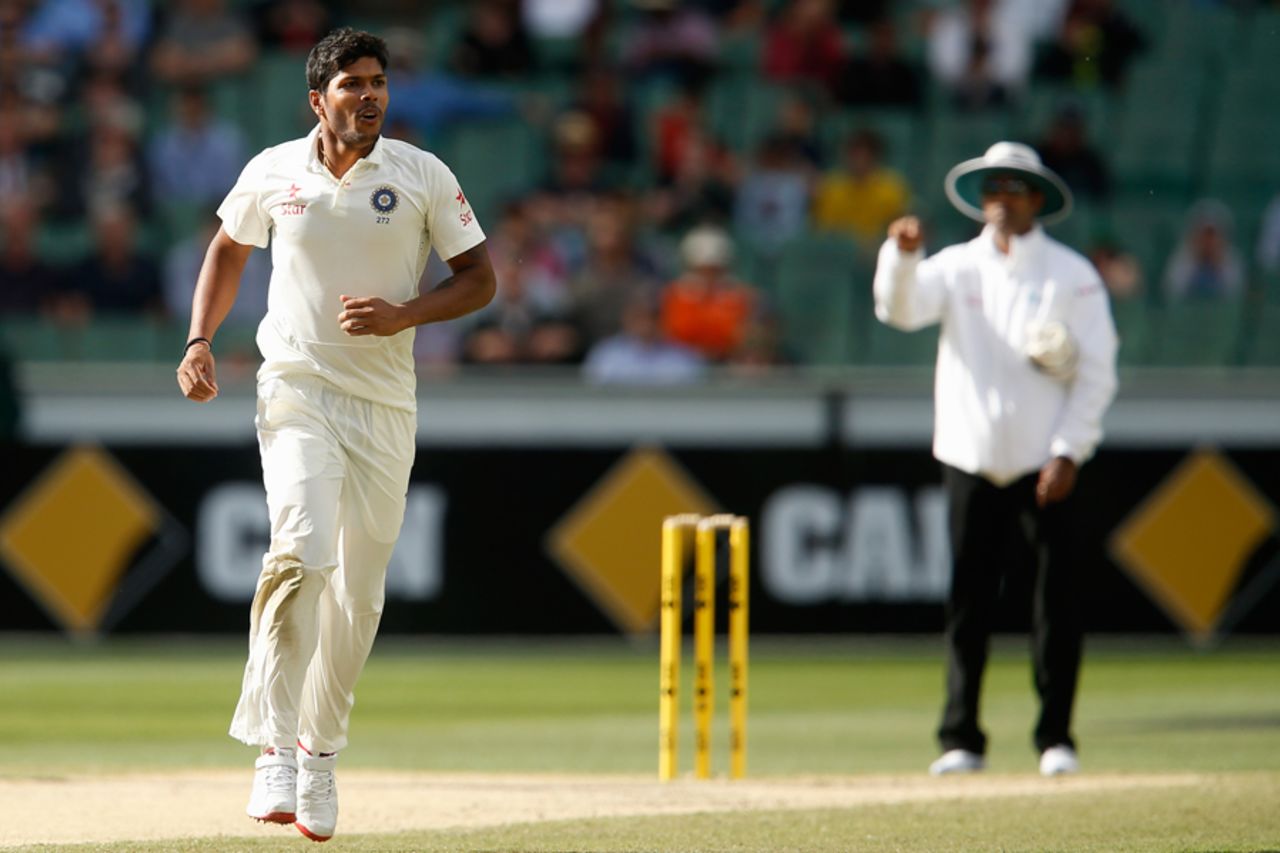 Umesh Yadav had Brad Haddin caught down the leg side, Australia v India, 3rd Test, Melbourne, 4th day, December 29, 2014