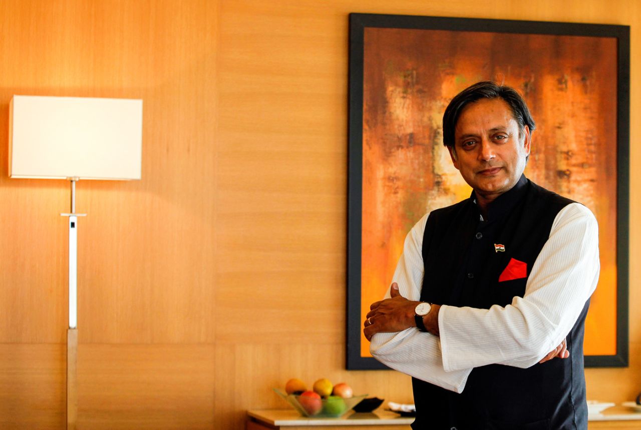 Former Indian minister Shashi Tharoor in Mumbai, India, April 16, 2013