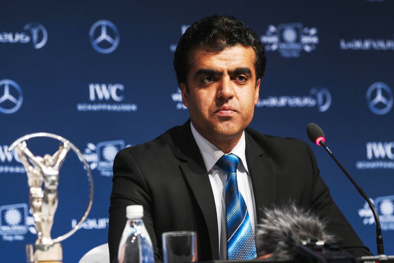 Afghanistan Cricket Board CEO Noor Mohammad Murad at the Laureus Awards, Kuala Lumpur, March 26, 2014