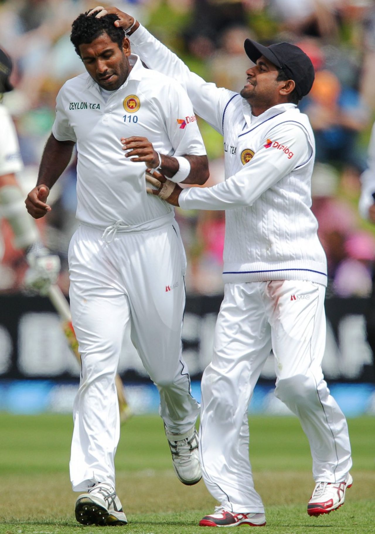 Dhammika Prasad took the key wicket of Kane Williamson, New Zealand v Sri Lanka, 2nd Test, Wellington, 1st day, January 3, 2015