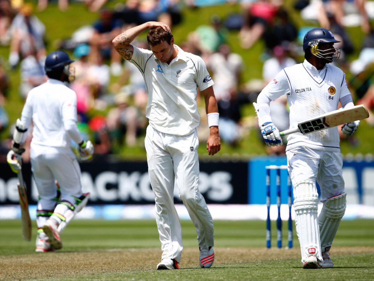 Kumar Sangakkara-Dinesh Chandimal stand kept the New Zealand bowlers at bay, New Zealand v Sri Lanka, 2nd Test, Wellington, 2nd day, January 4, 2015