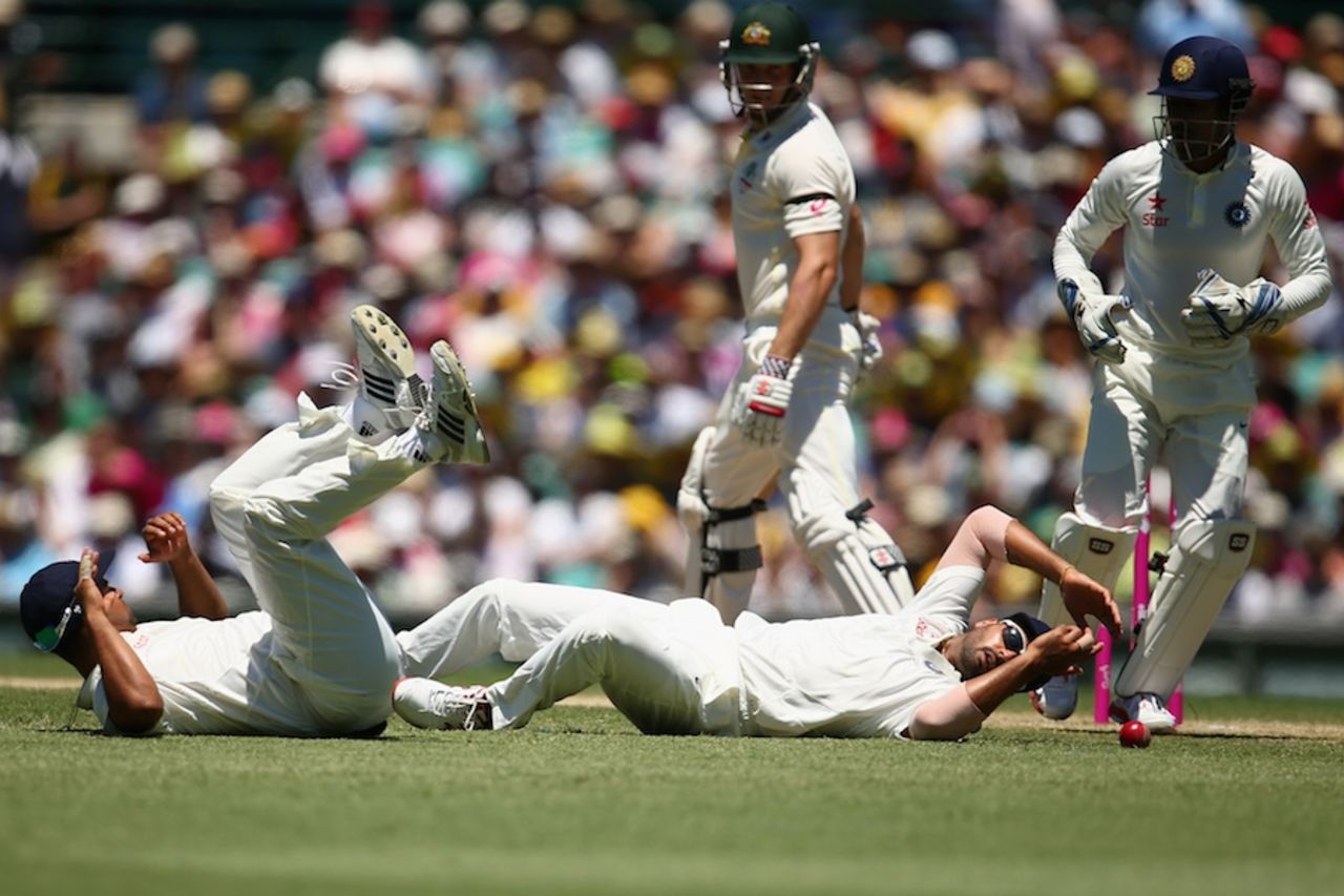 M Vijay dropped Shaun Marsh, Australia v India, 4th Test, Sydney, 2nd day, January 7, 2015