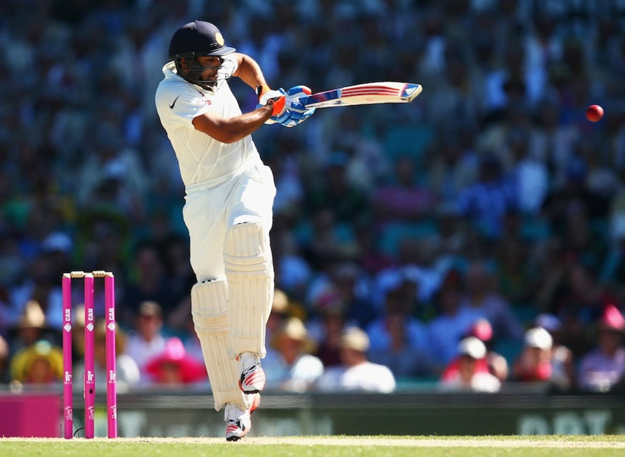 Rohit Sharma pulls, Australia v India, 4th Test, Sydney, 2nd day, January 7, 2015