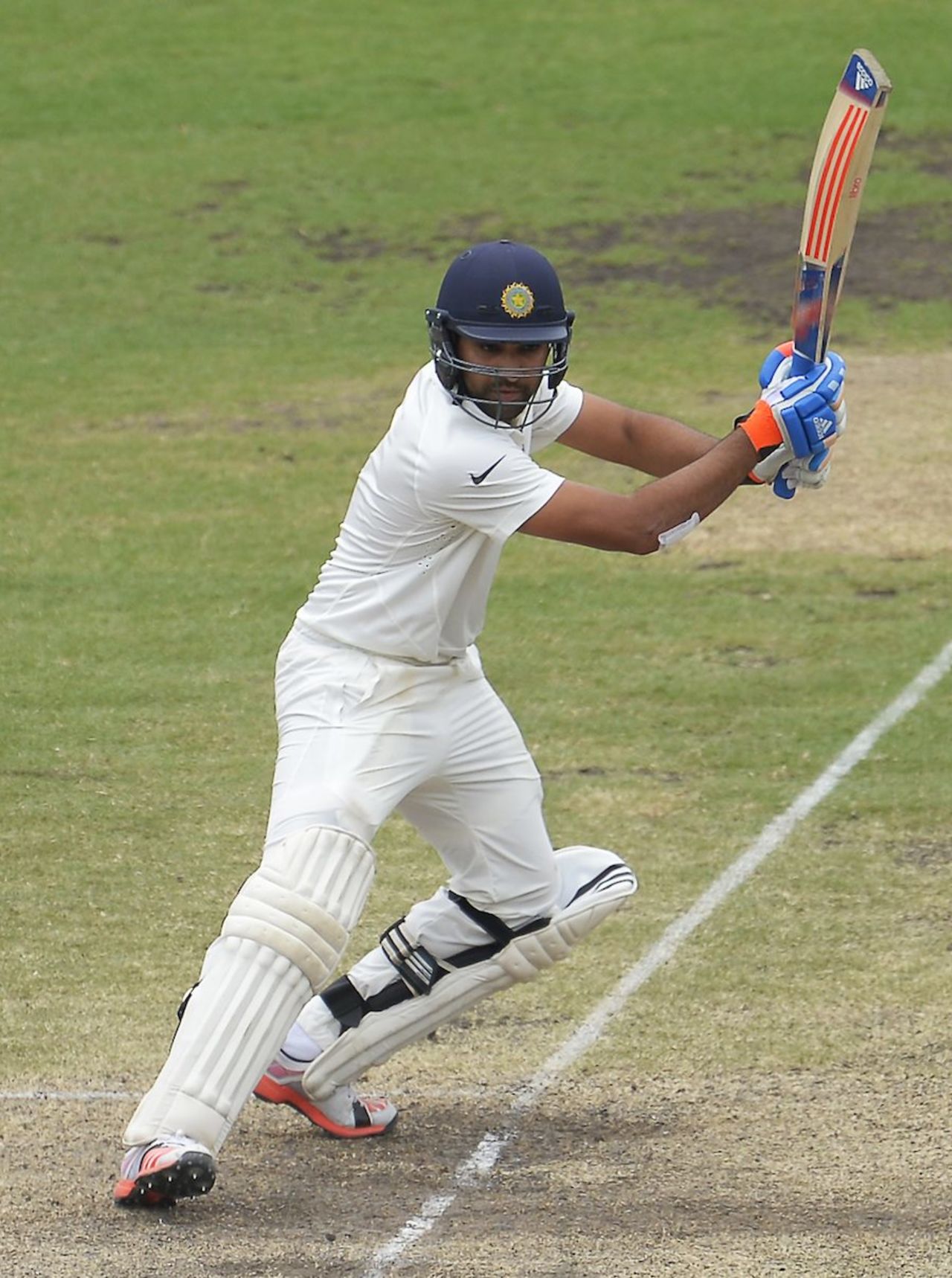 Rohit Sharma cuts off the back foot, Australia v India, 4th Test, Sydney, 5th day, January 10, 2015