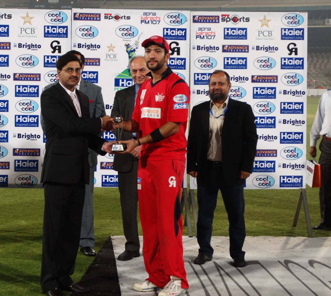 Sohaib Maqsood was named Man of the Match for his hundred, Baluchistan Warriors v Punjab Badshahs, Pentangular One Day Cup, Karachi, January 10, 2015