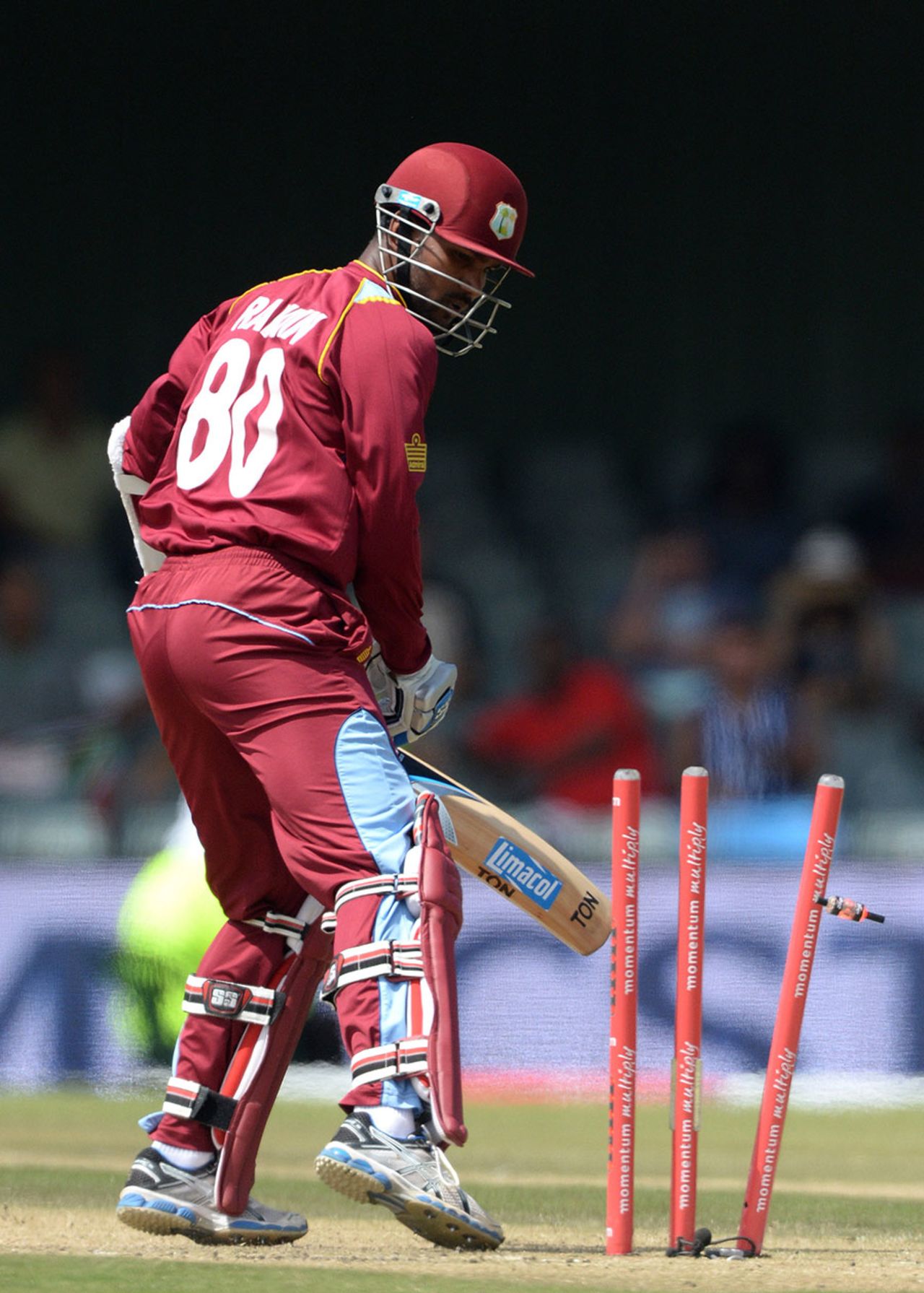 Denesh Ramdin chopped Dale Steyn into his stumps, South Africa v West Indies, 3rd ODI, East London, January 21, 2015