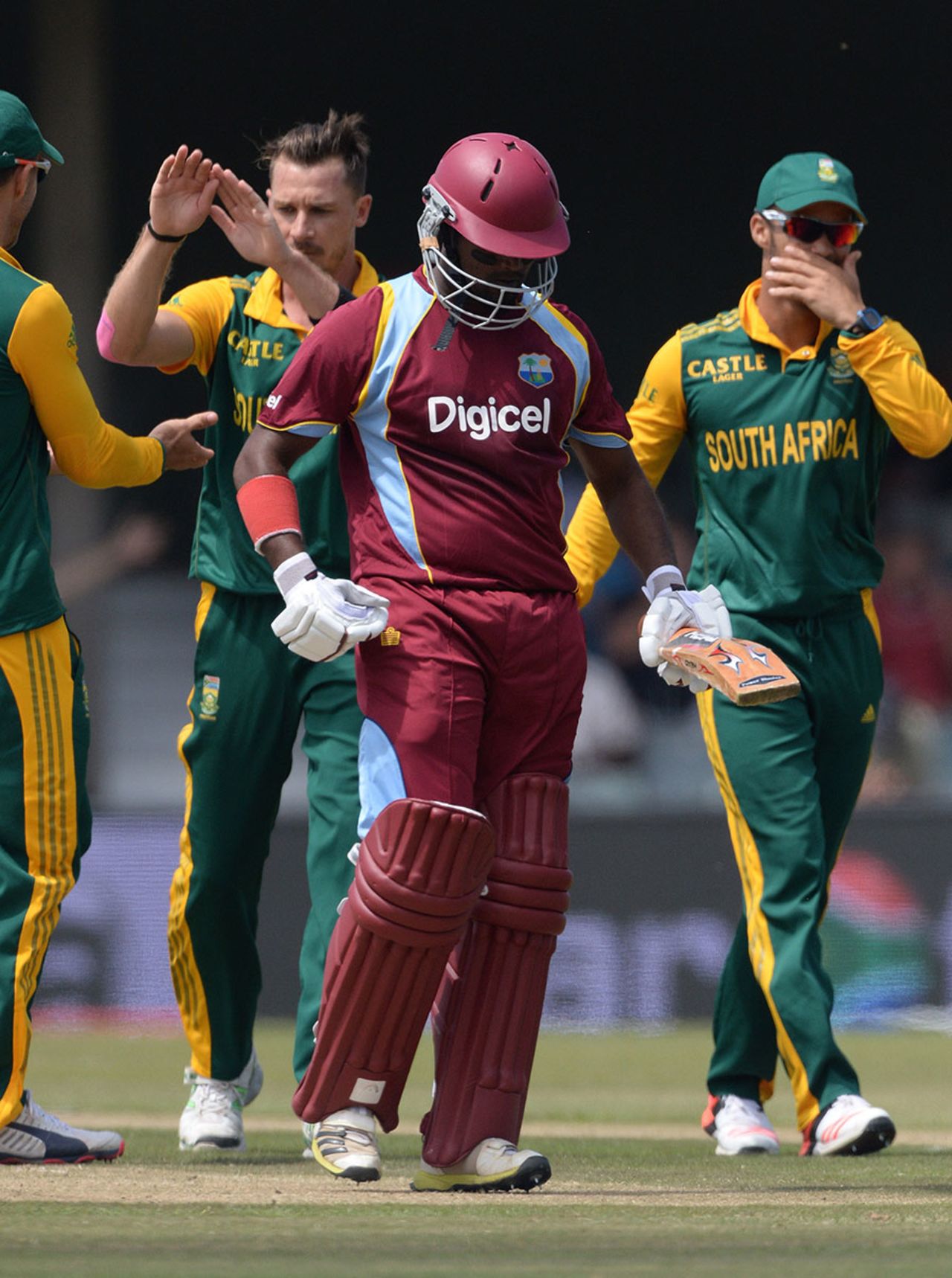 Narsingh Deonarine fell caught behind to Dale Steyn, South Africa v West Indies, 3rd ODI, East London, January 21, 2015