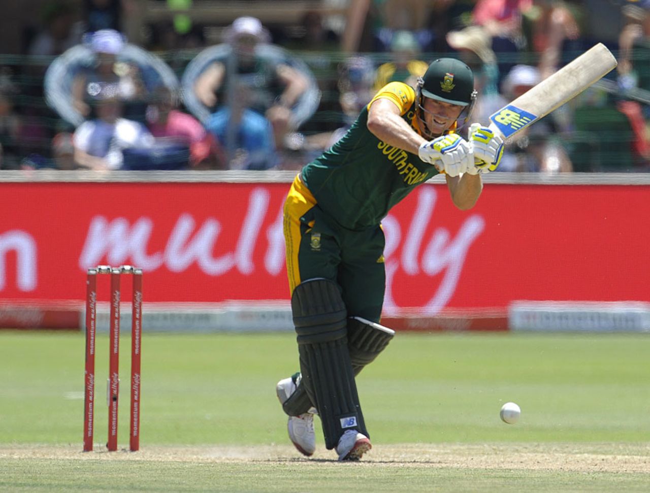 David Miller flicks through the leg side, South Africa v West Indies, 4th ODI, Port Elizabeth, January 25, 2015