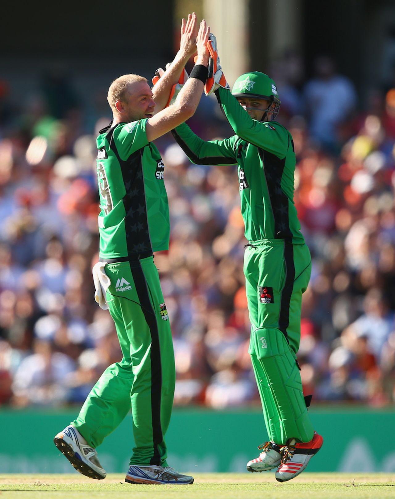 Michael Beer picked up two wickets, Perth Scorchers v Melbourne Stars, Big Bash League 2014-15, semi-final, Perth, January 25, 2015