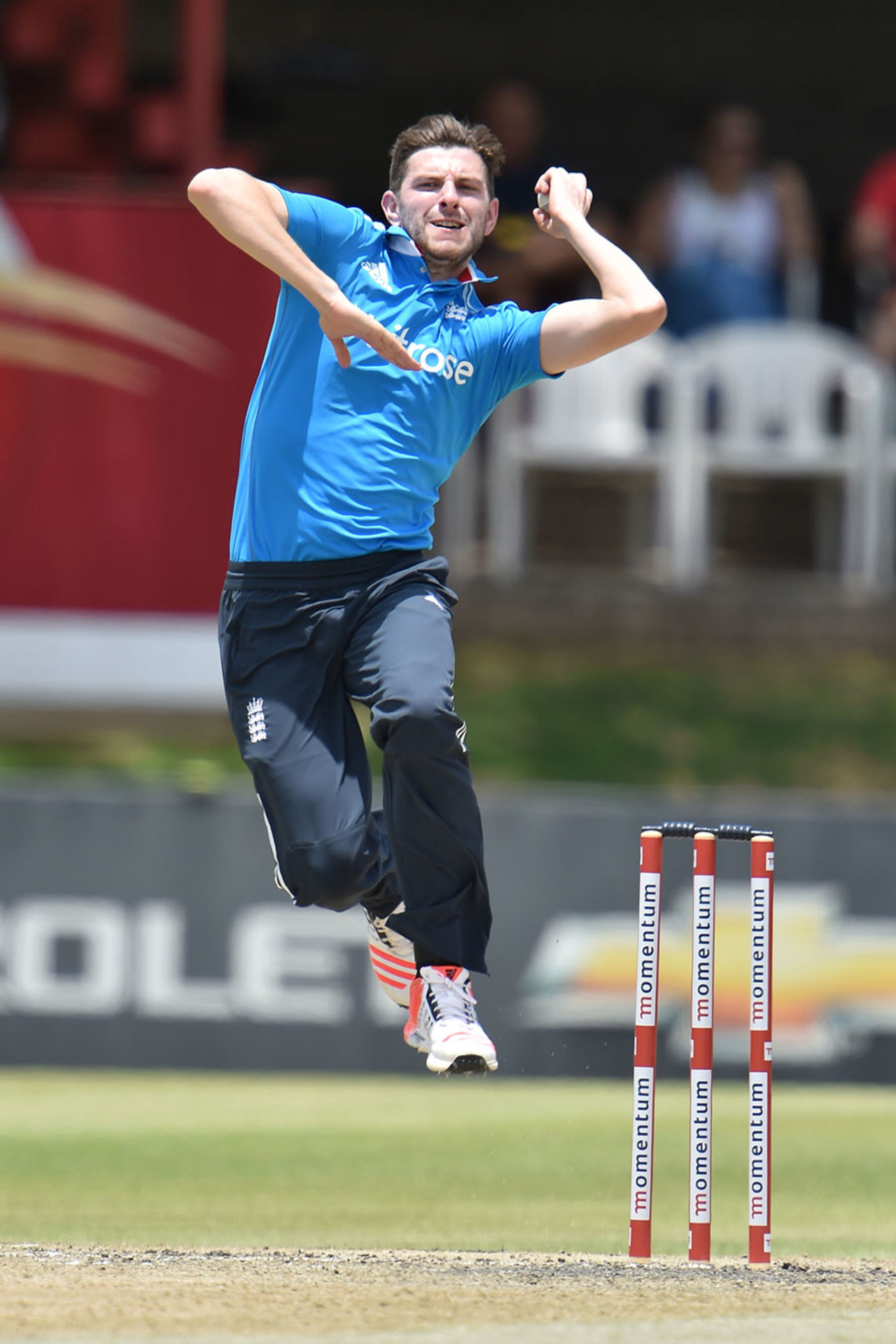 Harry Gurney picked up 3 for 26, South Africa A v England Lions, 1st unofficial ODI, Bloemfontein, January 25, 2015