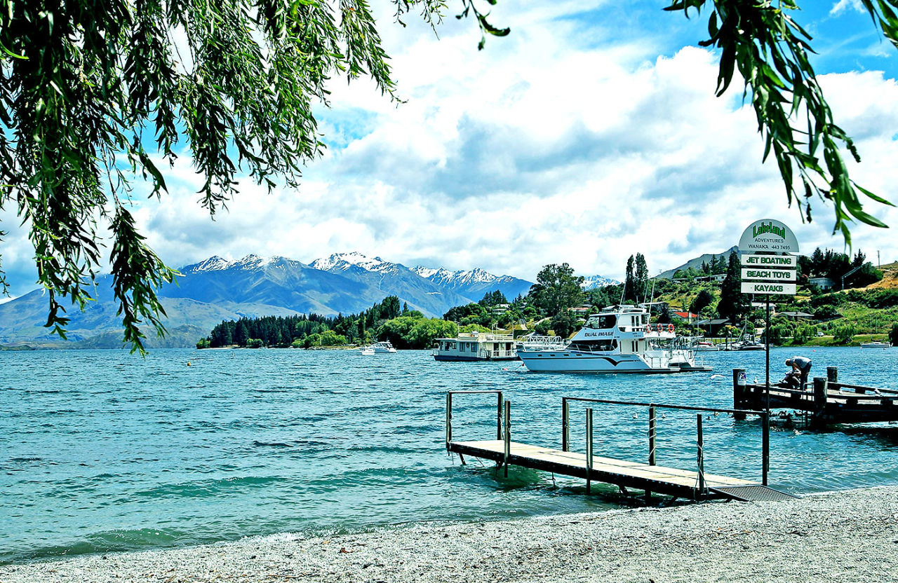 A view of Lake Wanaka in Wanaka, Otago, December 21, 2012