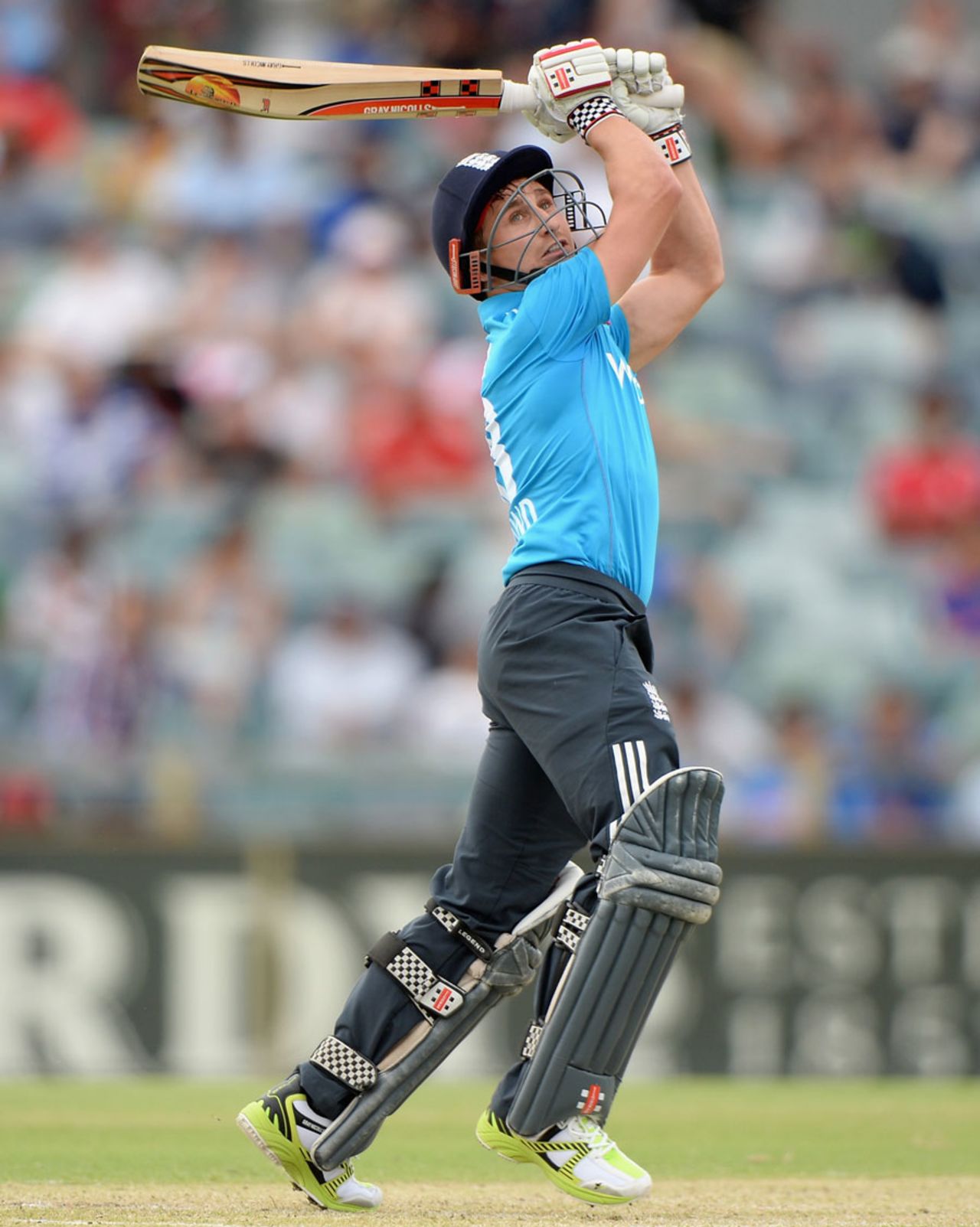 James Taylor hits out, England v India, Carlton Mid Tri-series, Perth, January 30, 2015