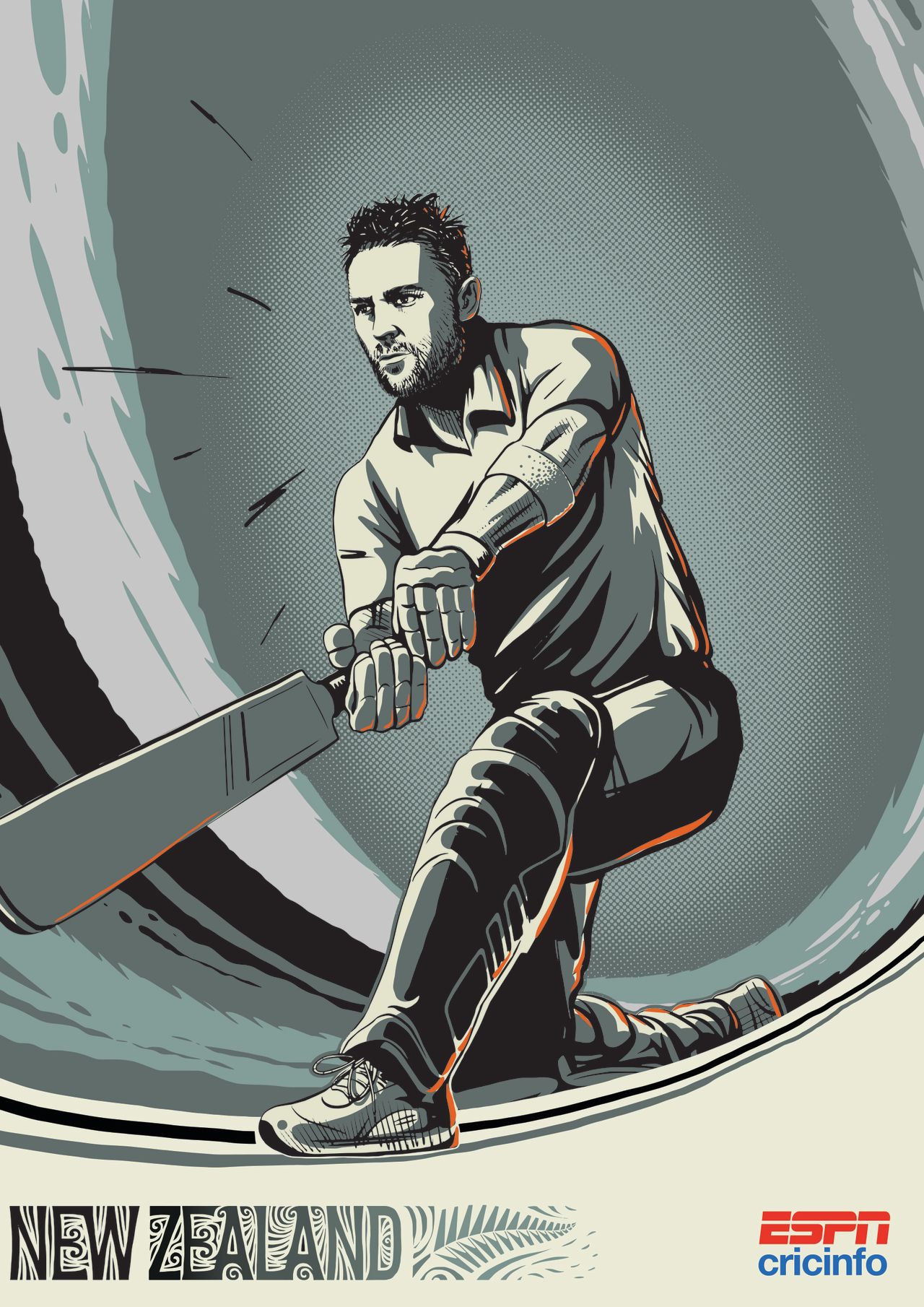 2015 World Cup posters: New Zealand and Brendon McCullum