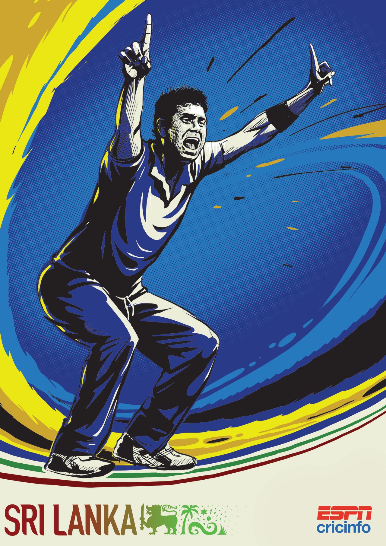 2015 World Cup posters: Sri Lanka and Angelo Mathews